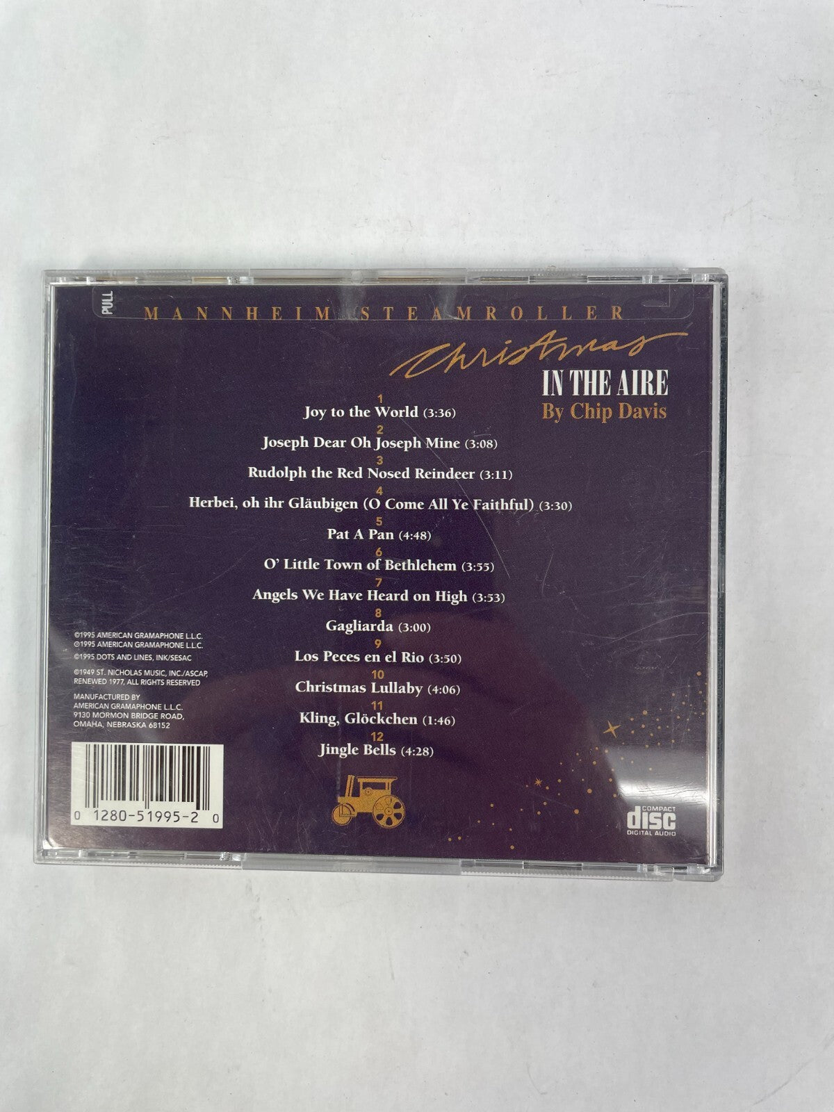 Christmas In The Aire By Chip Davis Mannheim SteamRoller Joy to the World CD 53