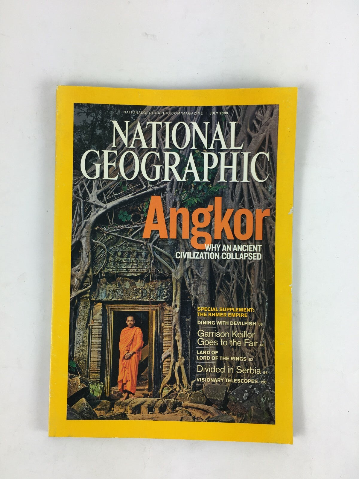 July 2009 National Geographic Magazine Angkor Garrison Keillor Lord of the Rings