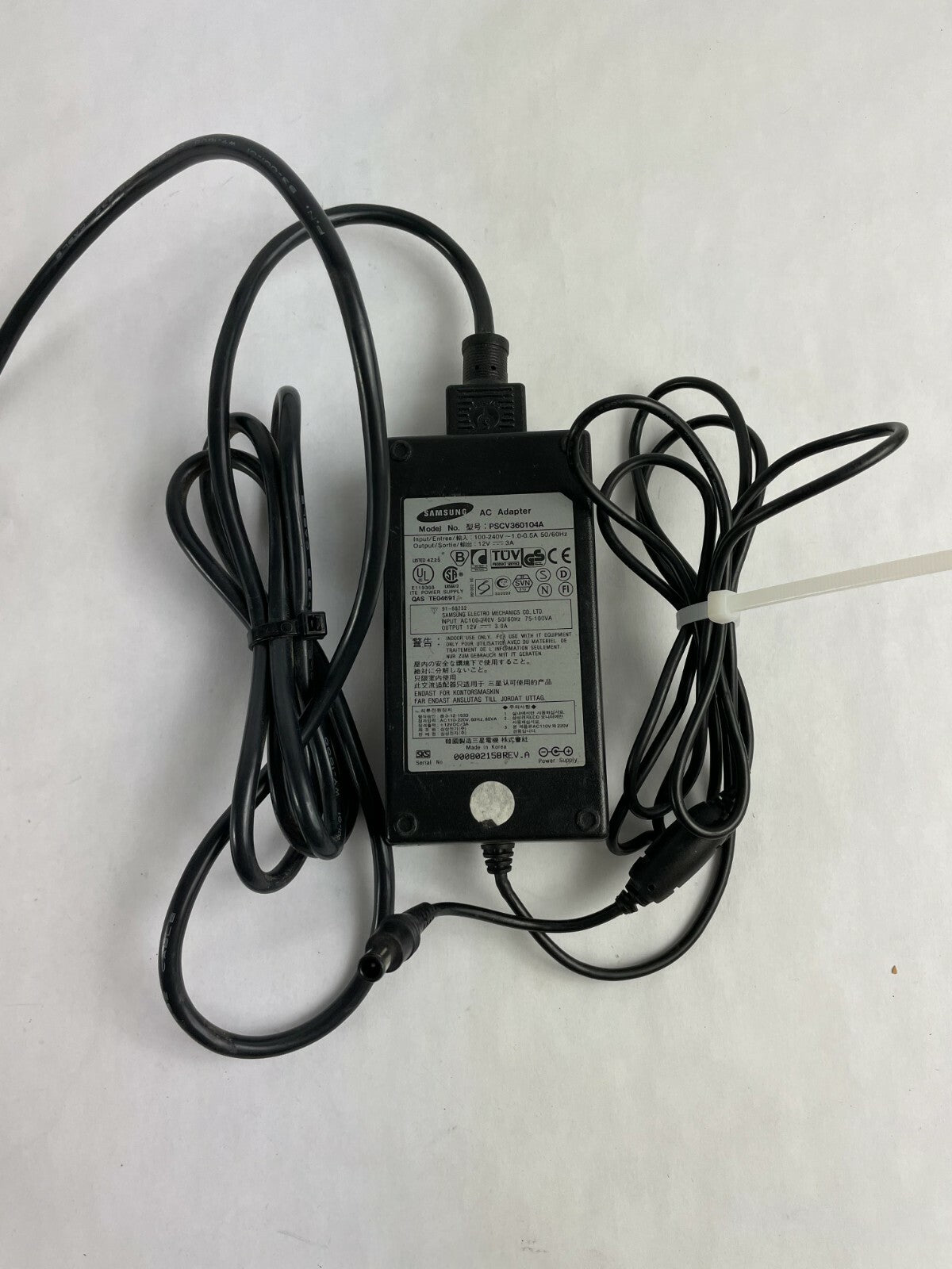 Genuine Samsung Ac Adapter PSCV360104A Output 12 V 3 A Power Supply Adapter A82