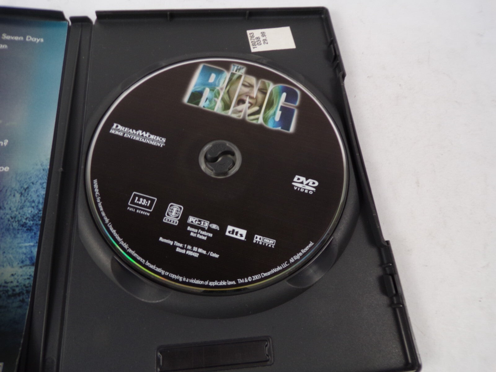 The Ring The Naomi Watts David Dorfman Walter F Parkes DVD Movies