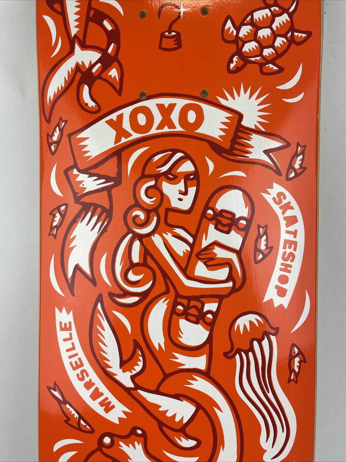 Vintage Woodchuck Laminates Circa 2001 XOXO Skateshop Skateboard Deck 7.6"