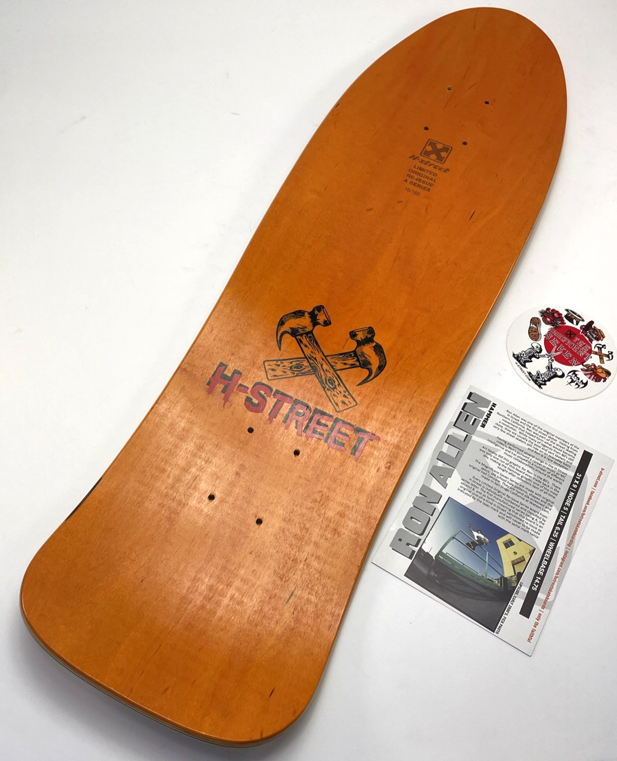 RON ALLEN "INSANE" RE-Issue Deck H-Street Skateboards Watson Laminates 16 / 166