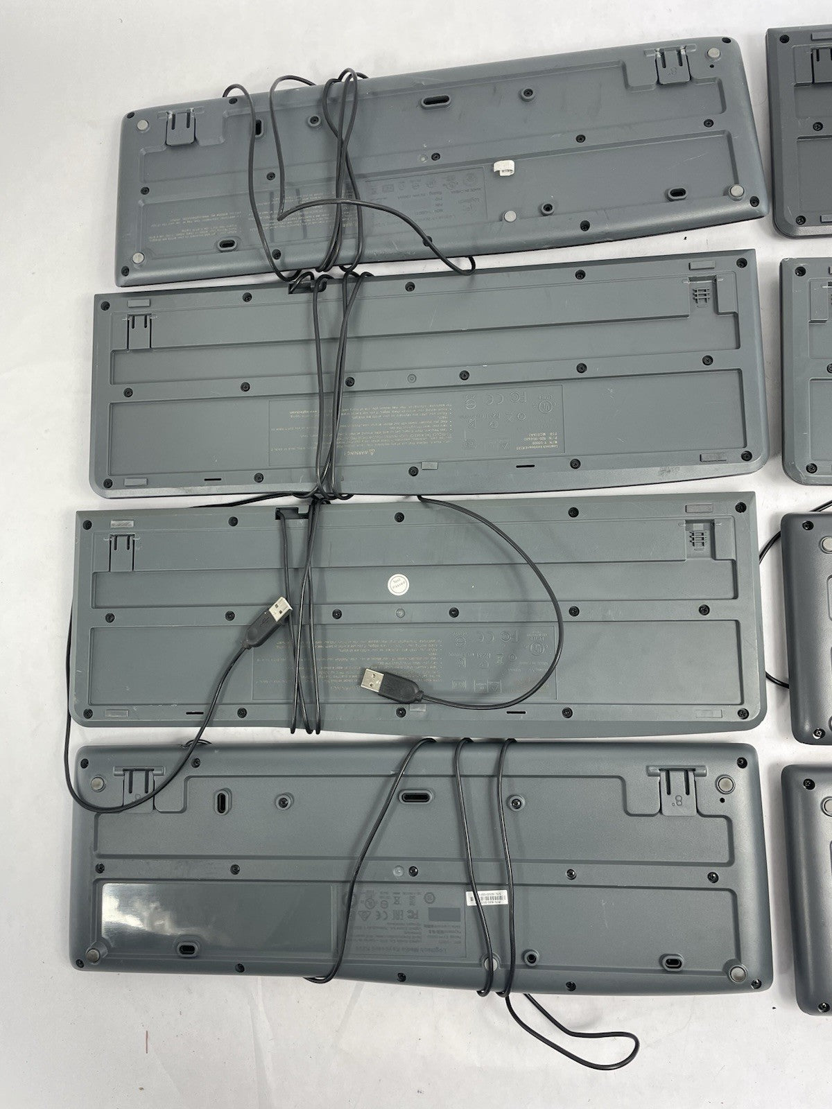 Lot of 8  Logitech Keyboards Wired USB  K120 Y-U0011 K200