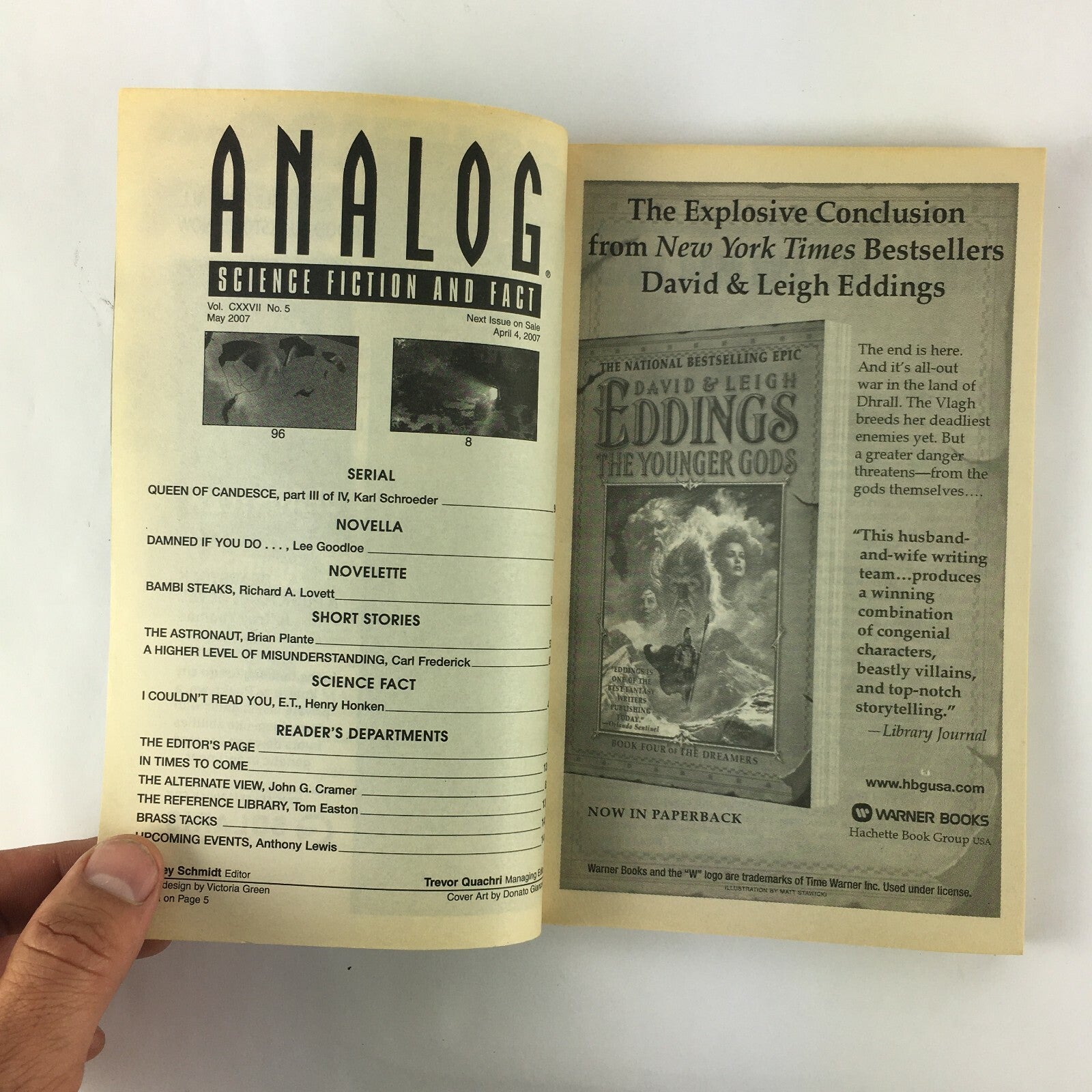 May 2007 Analog ScienceFiction Fact Magazine Lee Goodloe Richard A.Lovett Brain