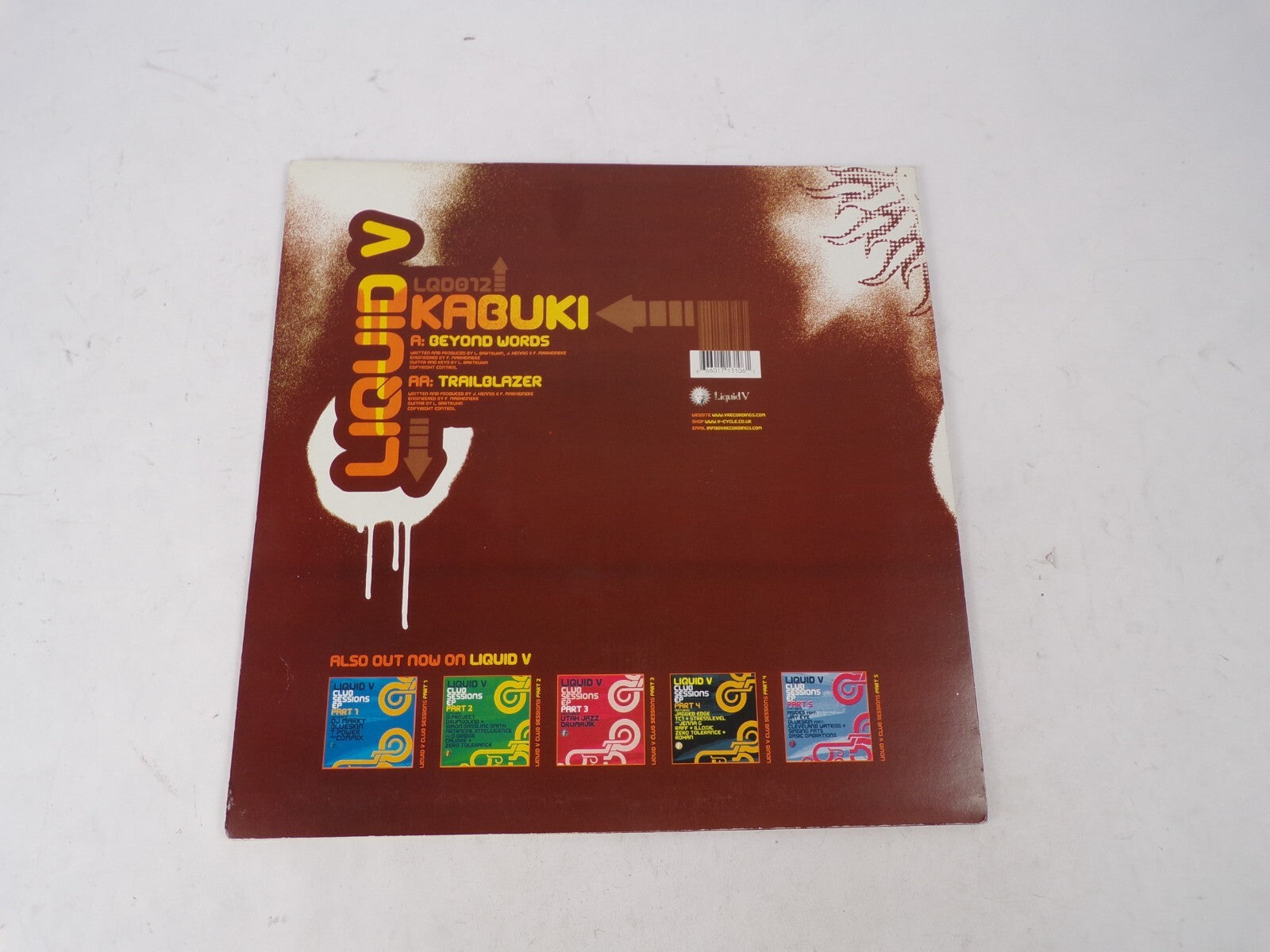 Liquid V Kabuki Beyond Words Trailblazer Vinyl Record
