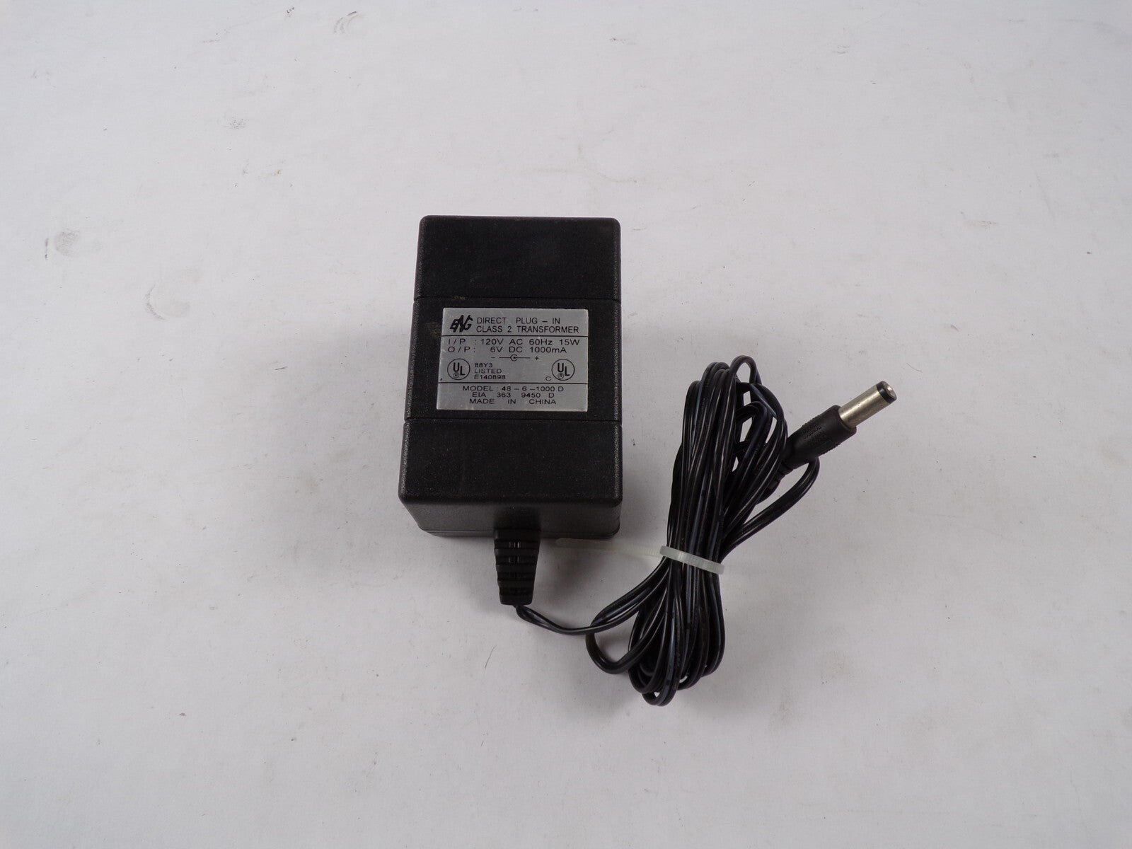 Genuine ENG Class 2 48-6-1000D Output 6 V 1000mA Power Supply Adapter A85