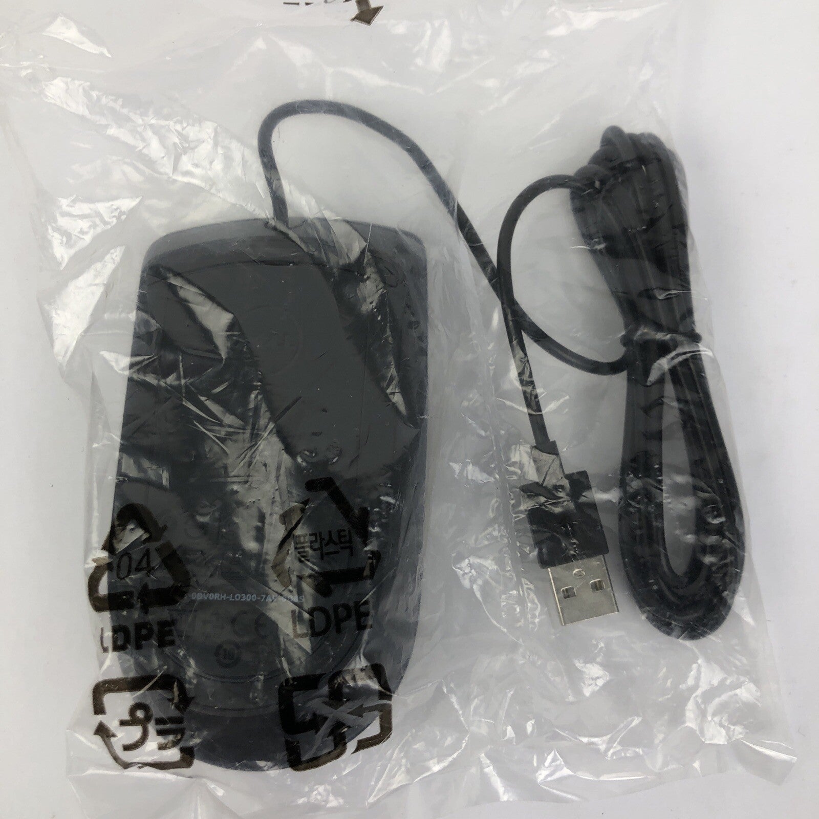 OEM Dell USB Mouse Wired 2 Button with Scroll Laser Optical Black New Sealed