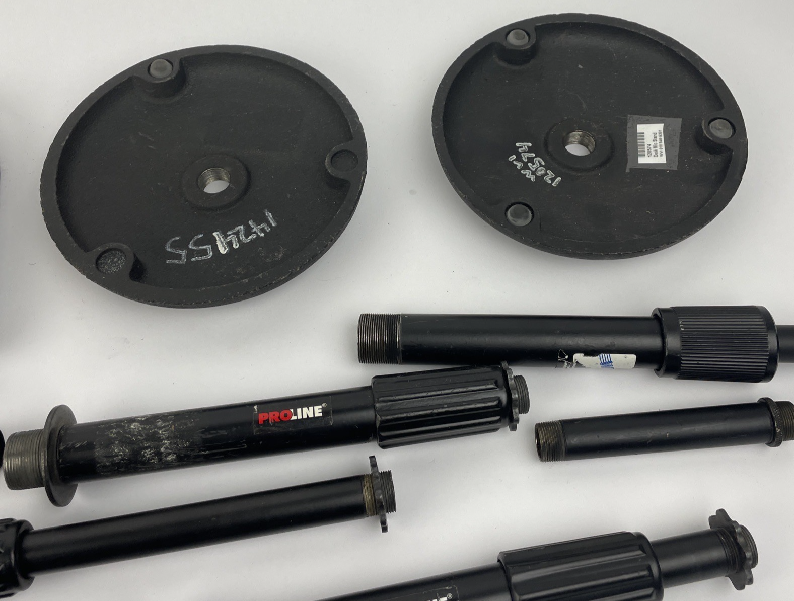 OEM PROLINE Podcast Mic Stand Lot Black With Desk Top Telescopic Stand w 4 Bases
