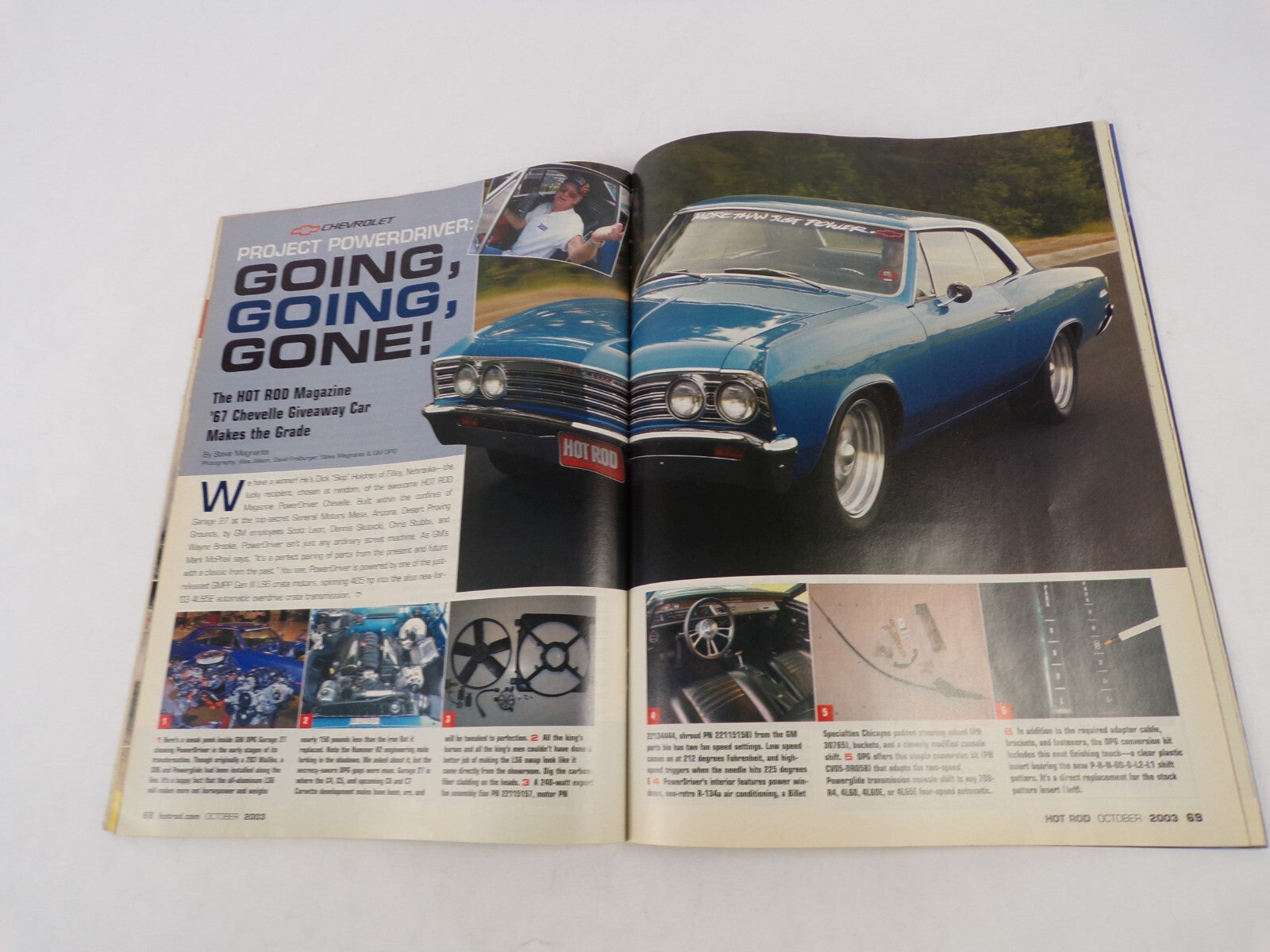 October 2003 Hot Rod Magazine Power Tour 2003 Long Haulers In Road Trip Action