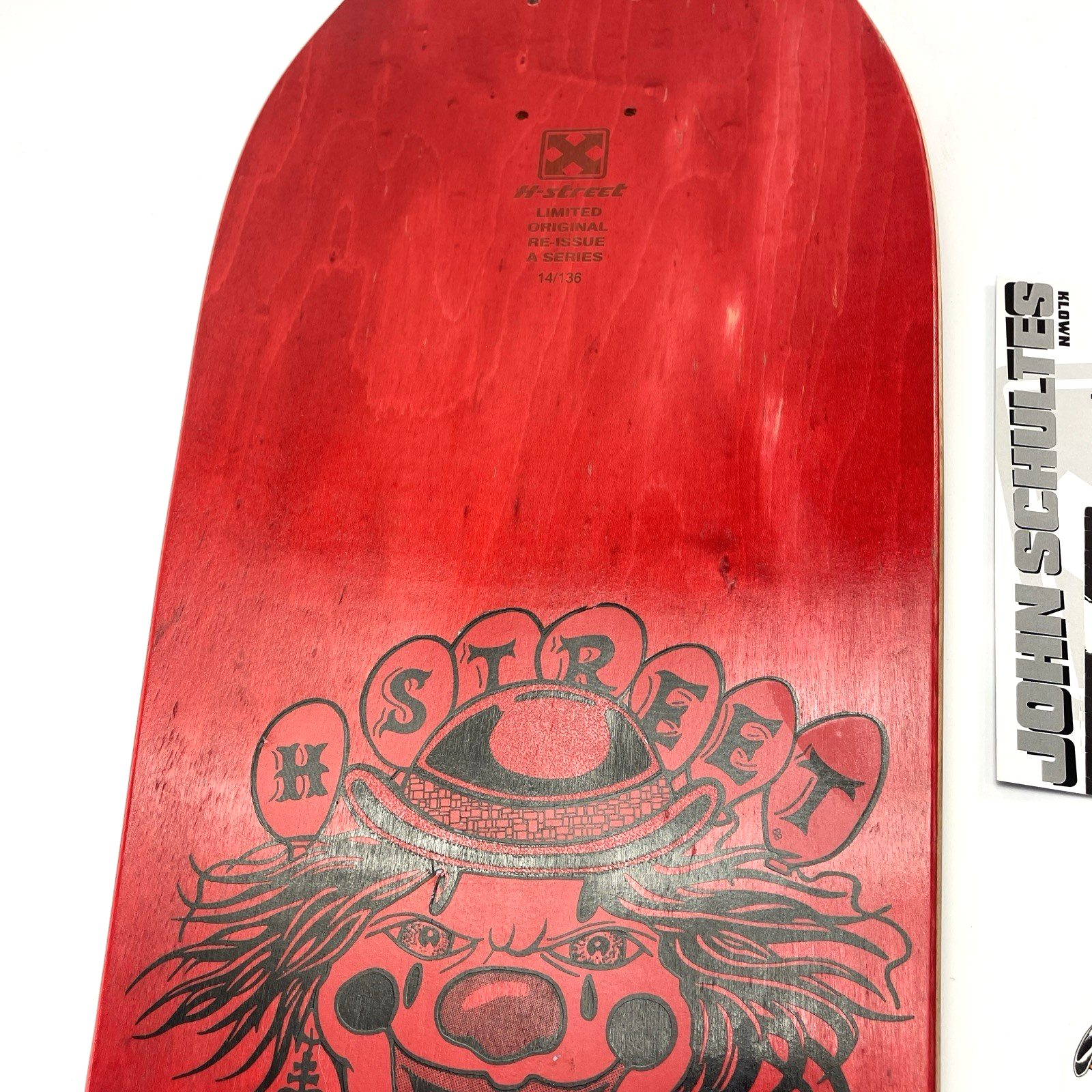 John Schultes A Series Clown H-Street Skateboard Deck Limited Edition #14 of 136