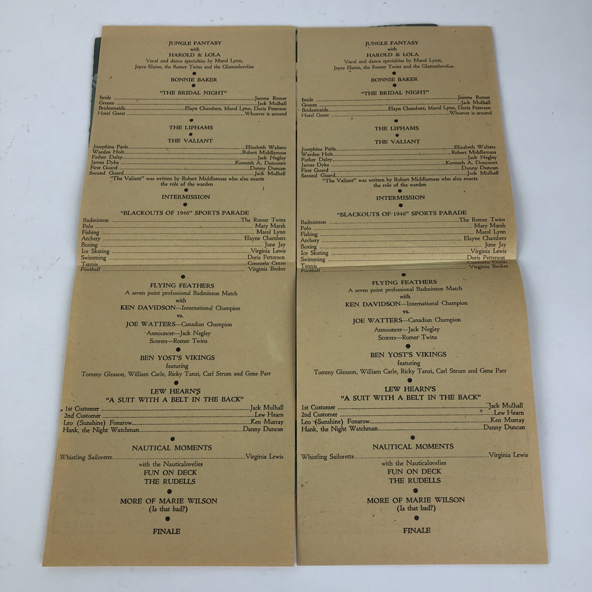 Rare Ken Murray's Blackouts Theatre Program 5th year 7th Ed. 1946 El Capitan ++