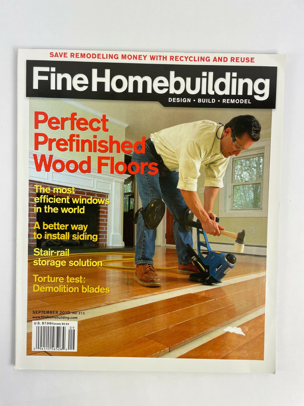 September 2010 Fine Homebuilding Magazine Perfect Prefinished WoodFloors Test #B