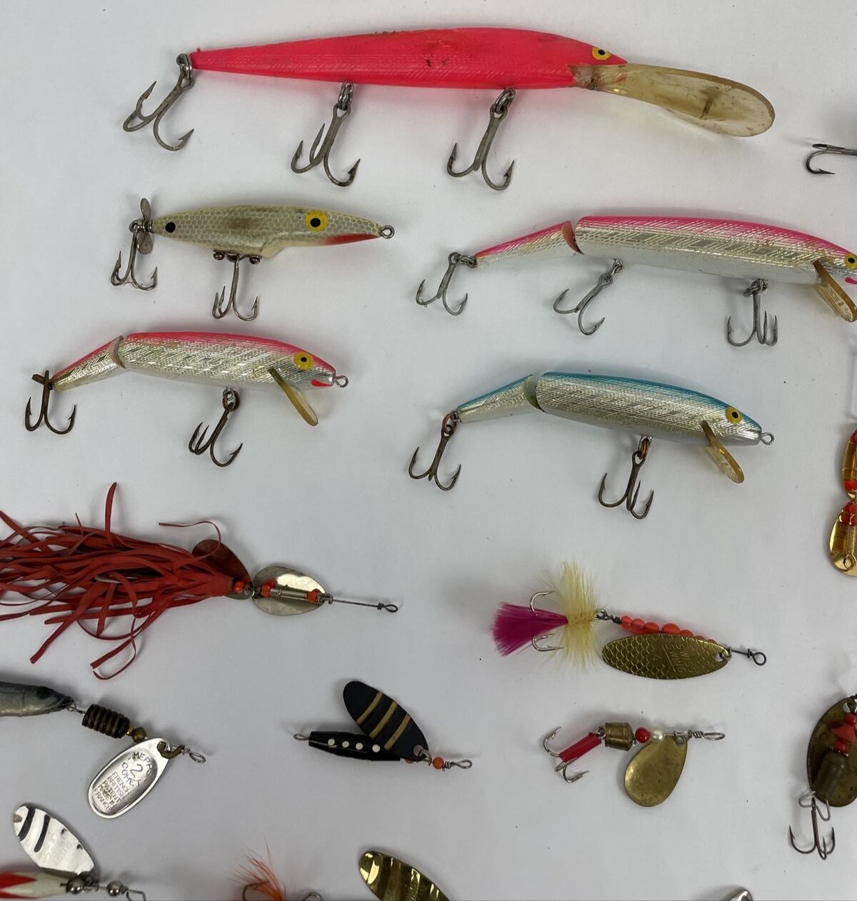 VNTG Trout crappie bass Fishing Lure Lot Jitterbug Rebel Floaters Mepps Shyster+