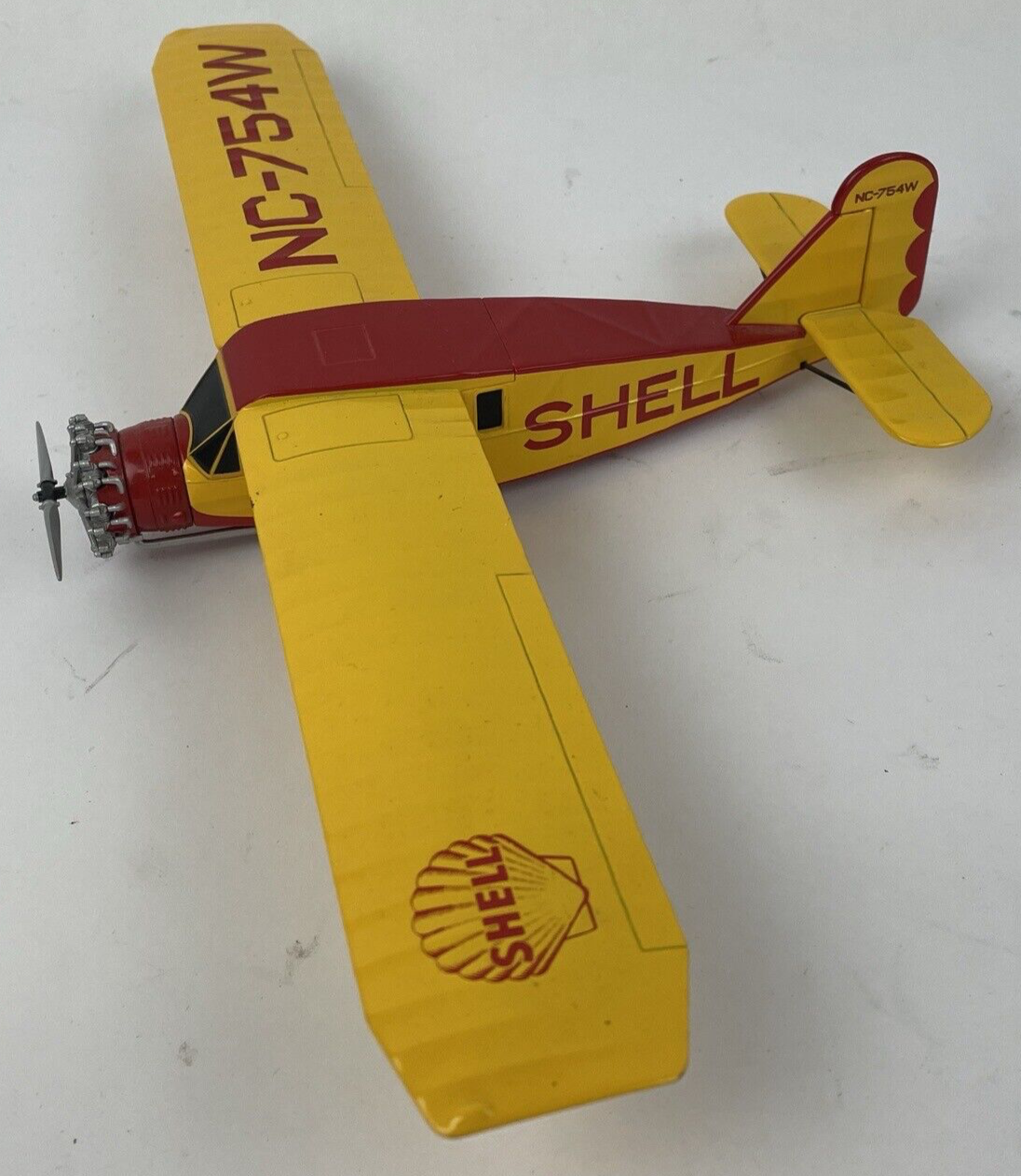 Shell Glider NC-754W Airplane 2002 First Gear Inc Replica Missing Frot LG - LOOK