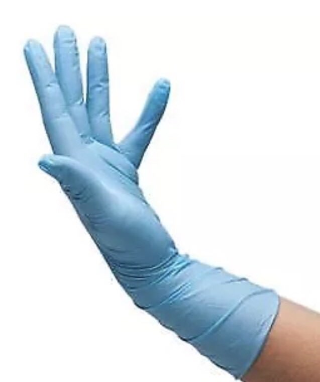 Flexam Powder-Free Nitrile Exam Gloves, X-Large, 11-1/10" Part No. N8823 10 Pack