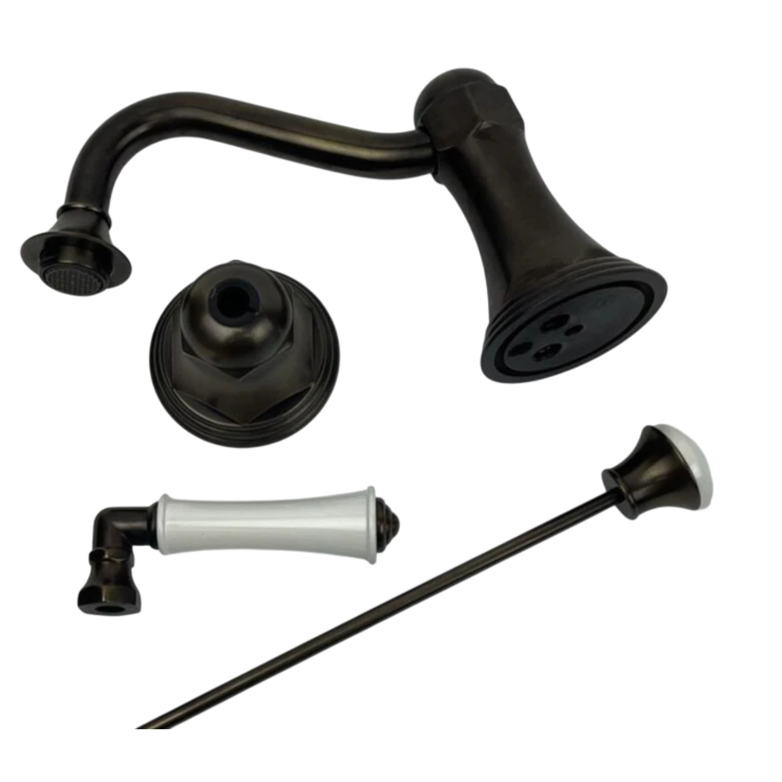 Rubinet Faucet Co. Widespread Lavatory Faucet Set with Drain 1ARBRVLTBWH Bronze