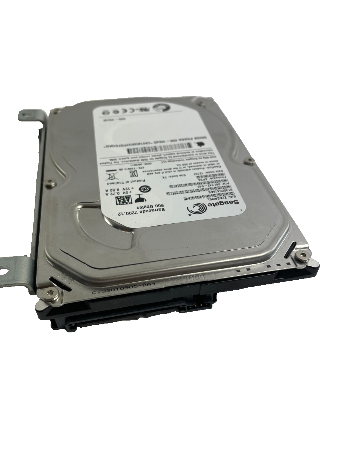 Seagate Barracuda 7200. 12 Model ST3500418AS 500GB Hard Disc Drive Cache 16 MB