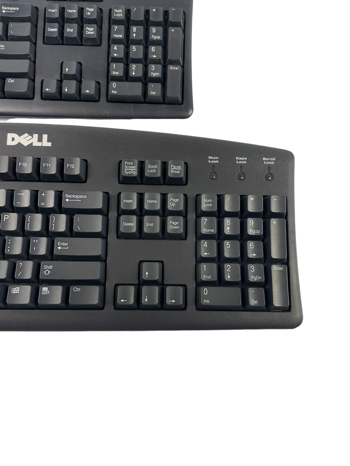 Lot of 2 DELL PS/2 US 104-Key PC Windows Desktop Keyboard Black RT7D20 SK-8110