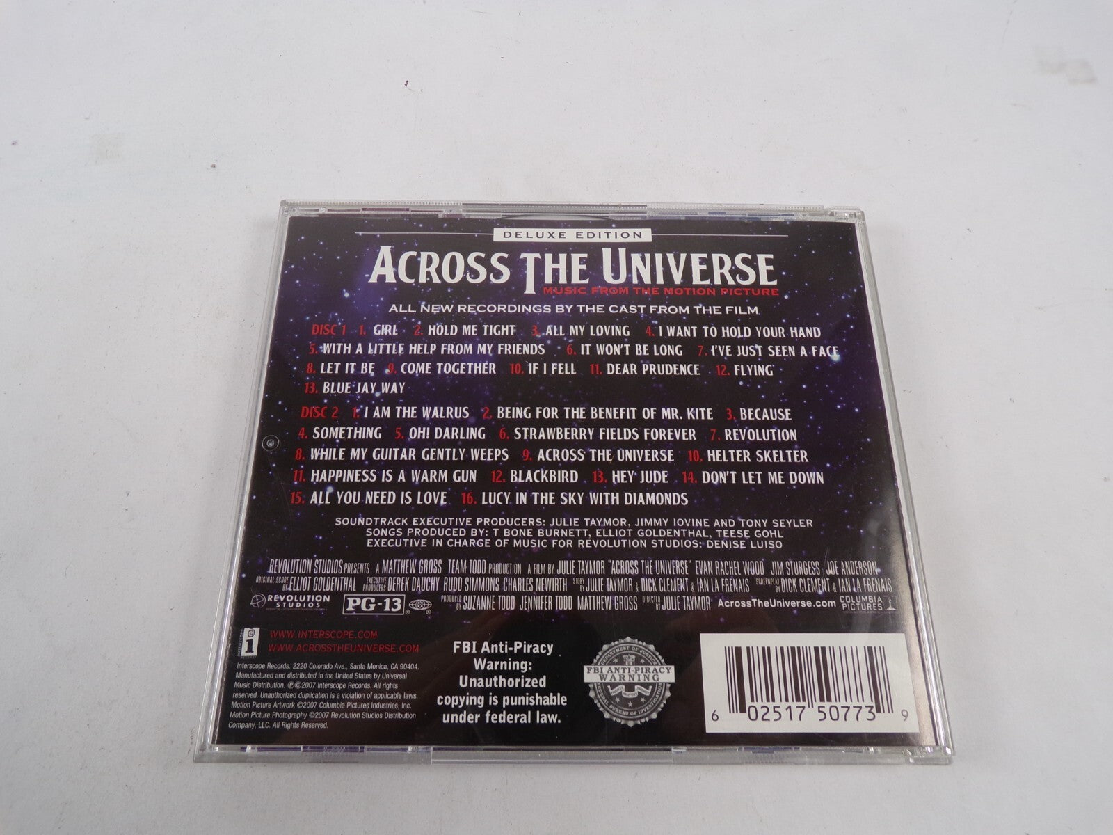 Across The Universe Music From The Motion Picture Sound Track CD#43
