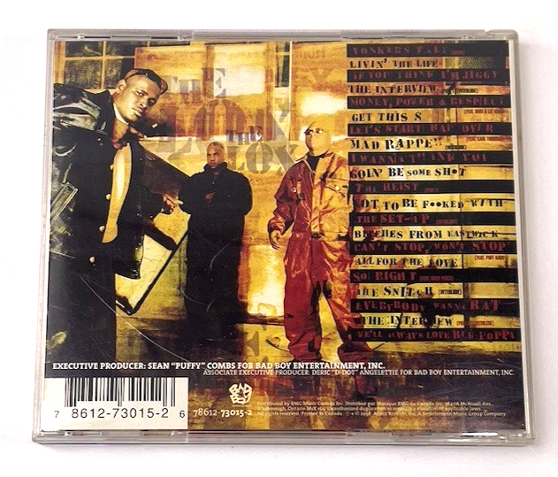 THE LOX MONEY, POWER & RESPECT CD RAP HIP-HOP MUSIC ALBUM 1998 ARISTA RECORDS 45
