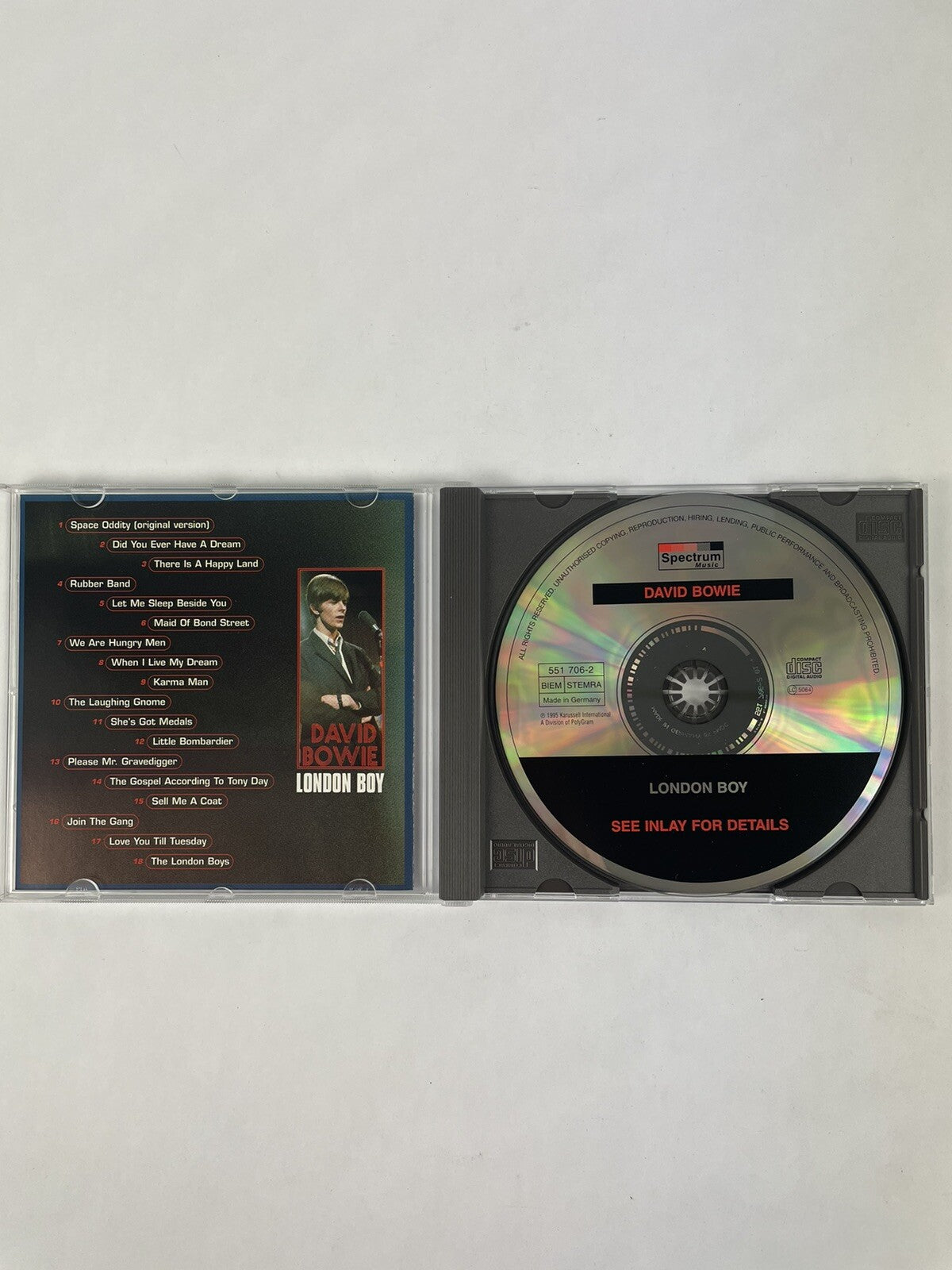 DAVID BOWIE - LONDON BOY CD ALBUM 1995   #3