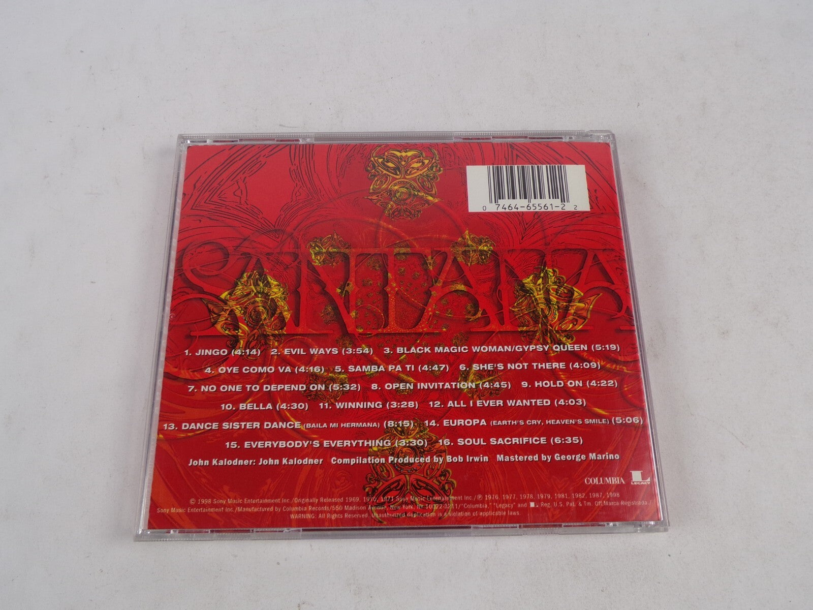 The Best Of Santana Jingo Evil Ways Black Magic Woman/GYPSY Queen Oye CD#53