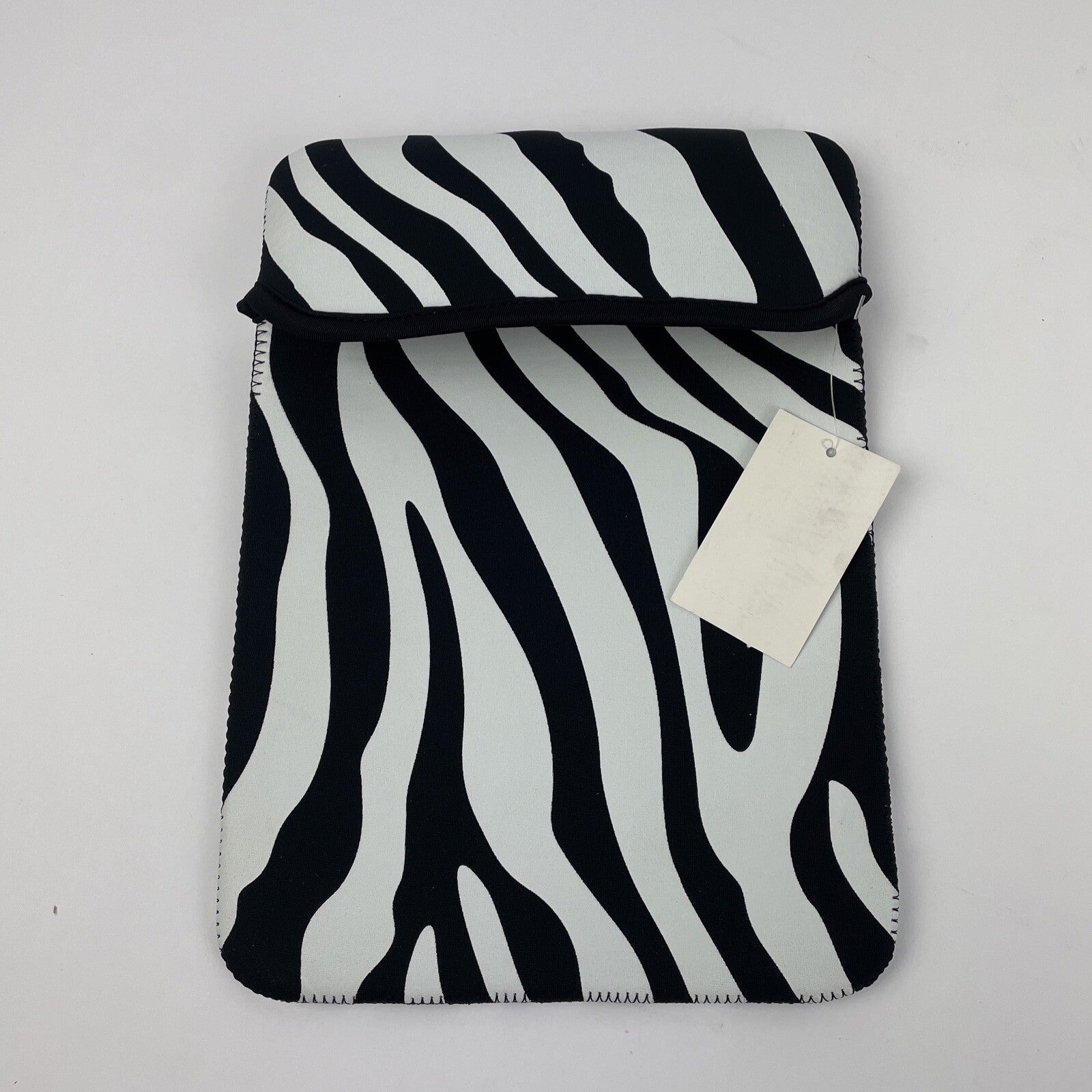 NEW Rockland iPad Reversible Sleeve Neoprene Slimline Design 8" X 11" ZEBRA BLK