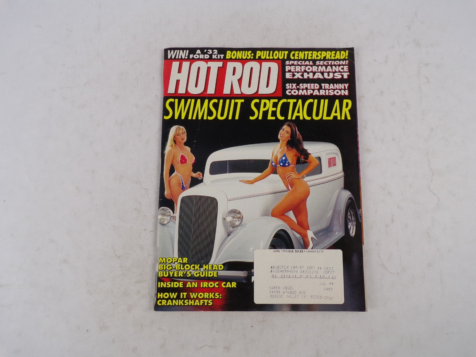 April 1994 Hot Rod Swimsuit Spectacular Bonus: Pullout Centersperad! Special Sec
