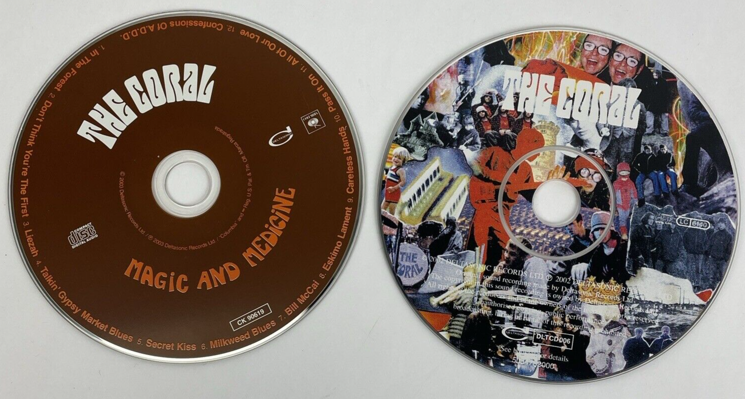 2 x The Coral - Magic and Medicine - The Coral Self Titled - Digital Audio CDs