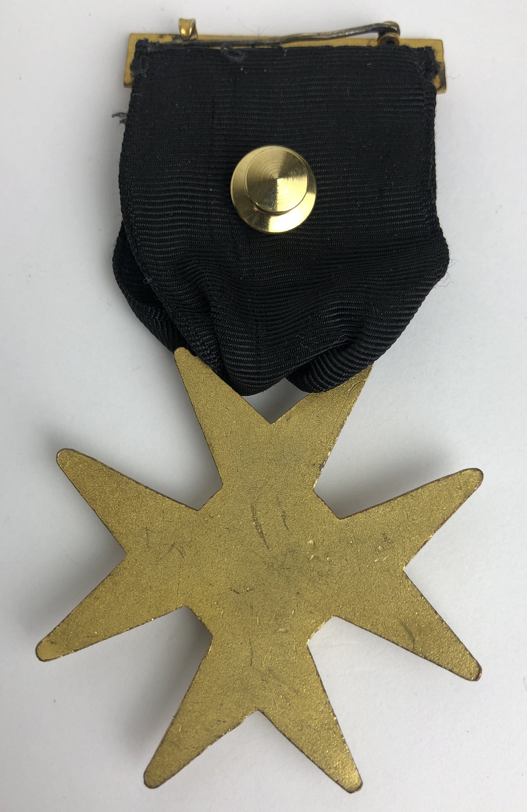 Vintage Ames Medal Masonic Iron Cross Pluribus Unum Riverside No. 28