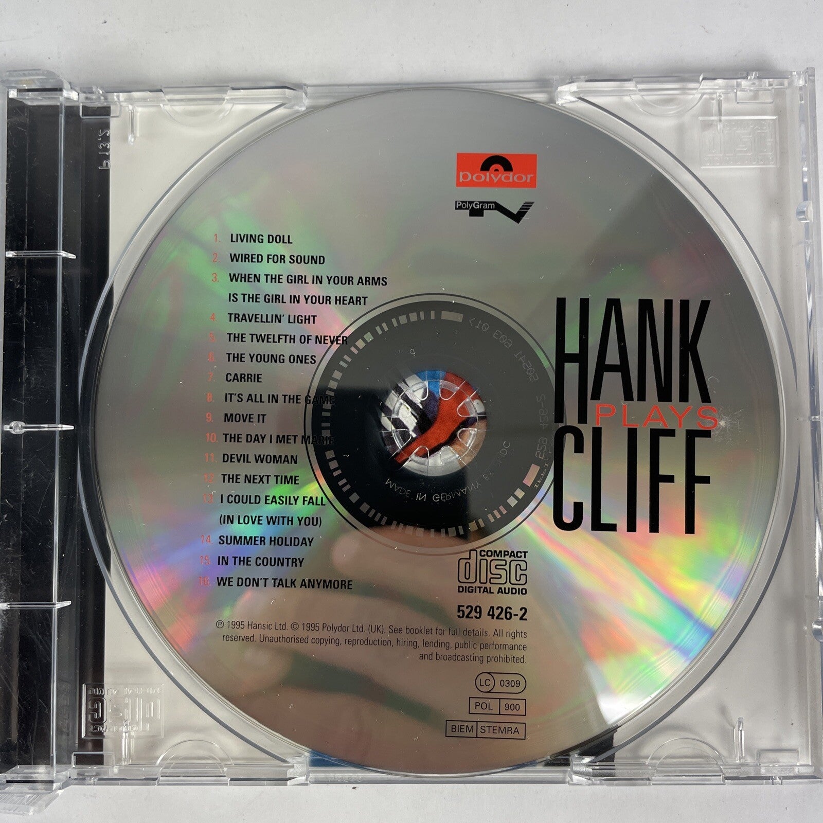 Hank Marvin - Hank Plays Cliff CD  #23