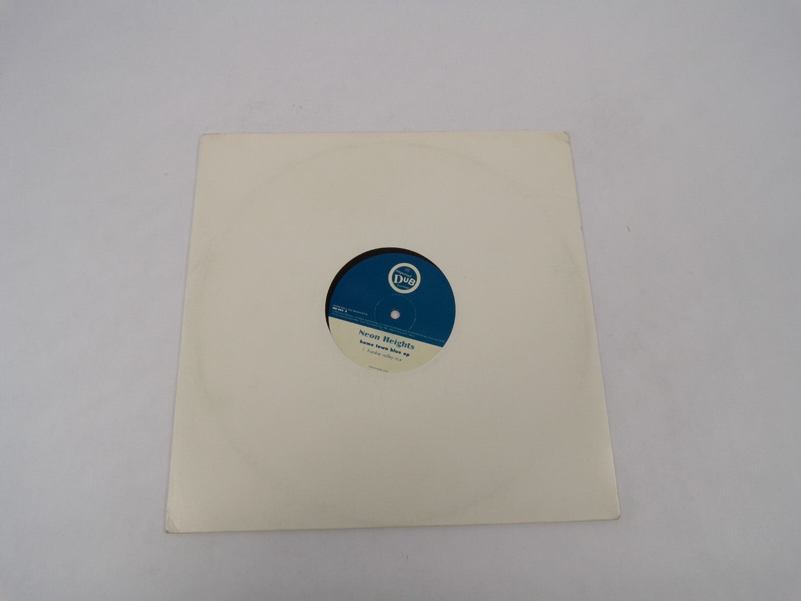 Neon Heights Home Town Blue Frankie Valley Mix Original Dub Vocal Vinyl Record