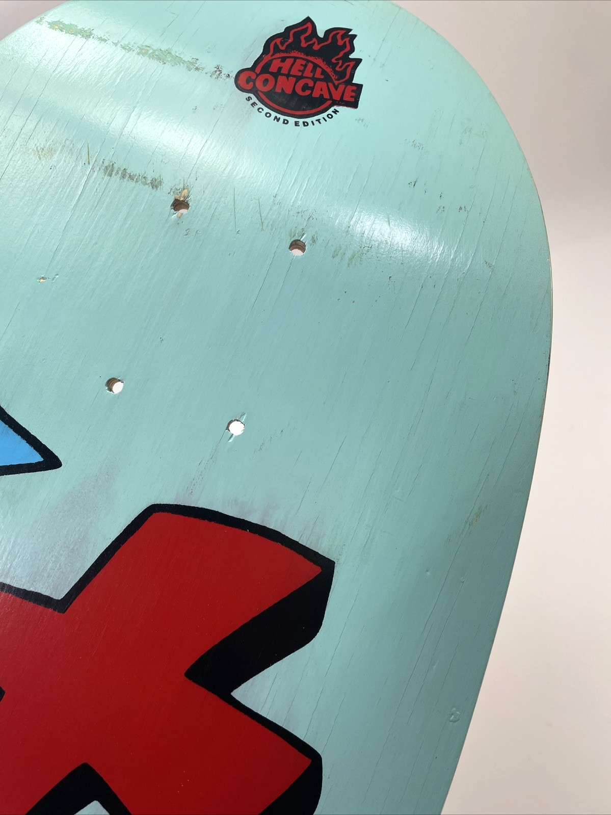 Tony Magnusson H Street Kid And Cross  Reissue 1980s Wood Hell Concave Blue Fade