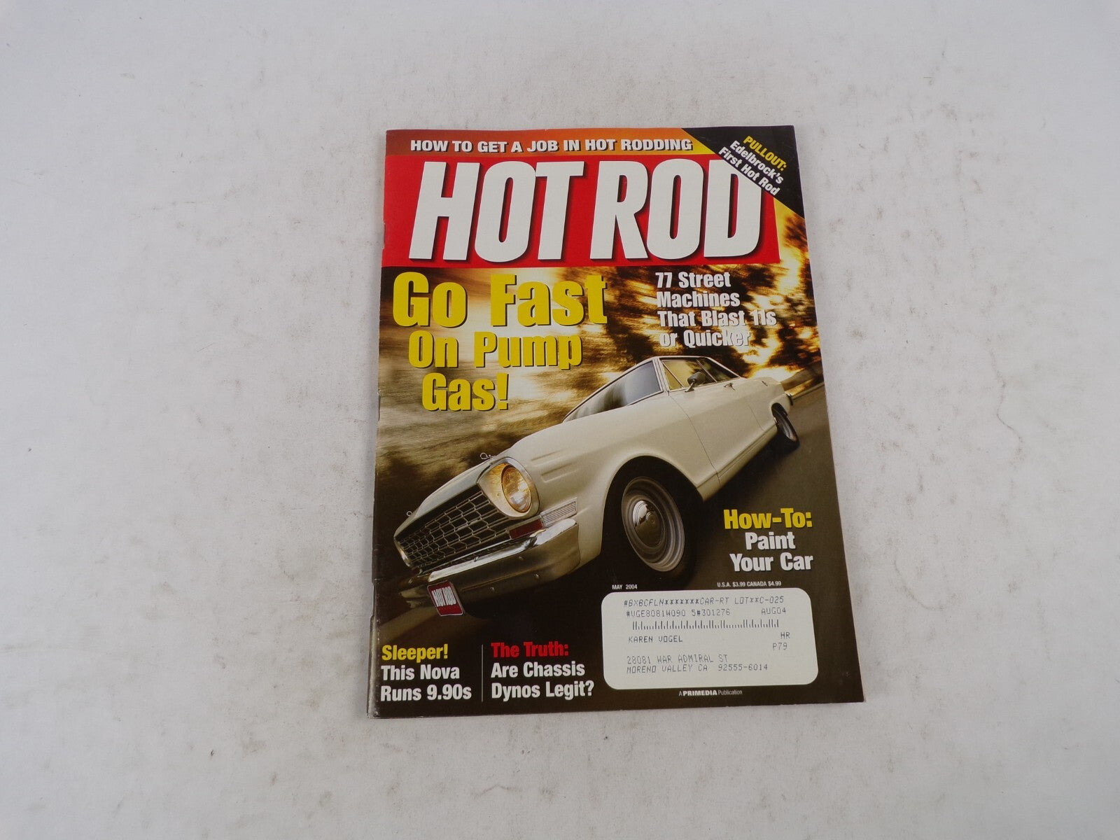 May 2004 Hot Rod Go Fast On Pump Gas! 77 Street Machines That Blast It's Or Quic