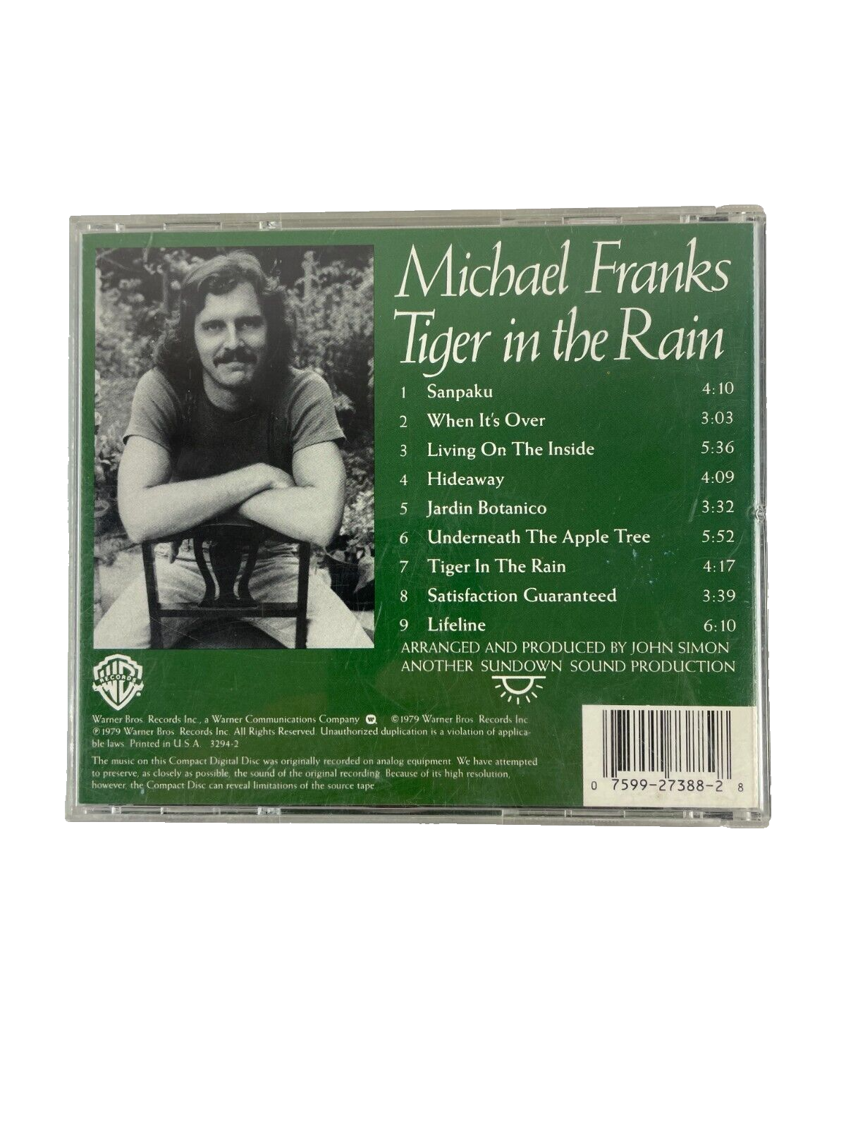 Micheal Franks Tiger in the Rain Sanpaku When It's Over Hideaway Lifeline #F-G