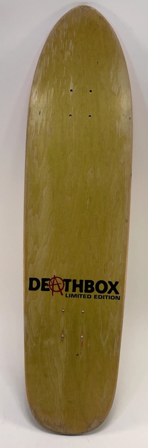 Deathbox Skateboards Orange / Black Surf Pirate Skull Limited Edition 9" x 34.5"