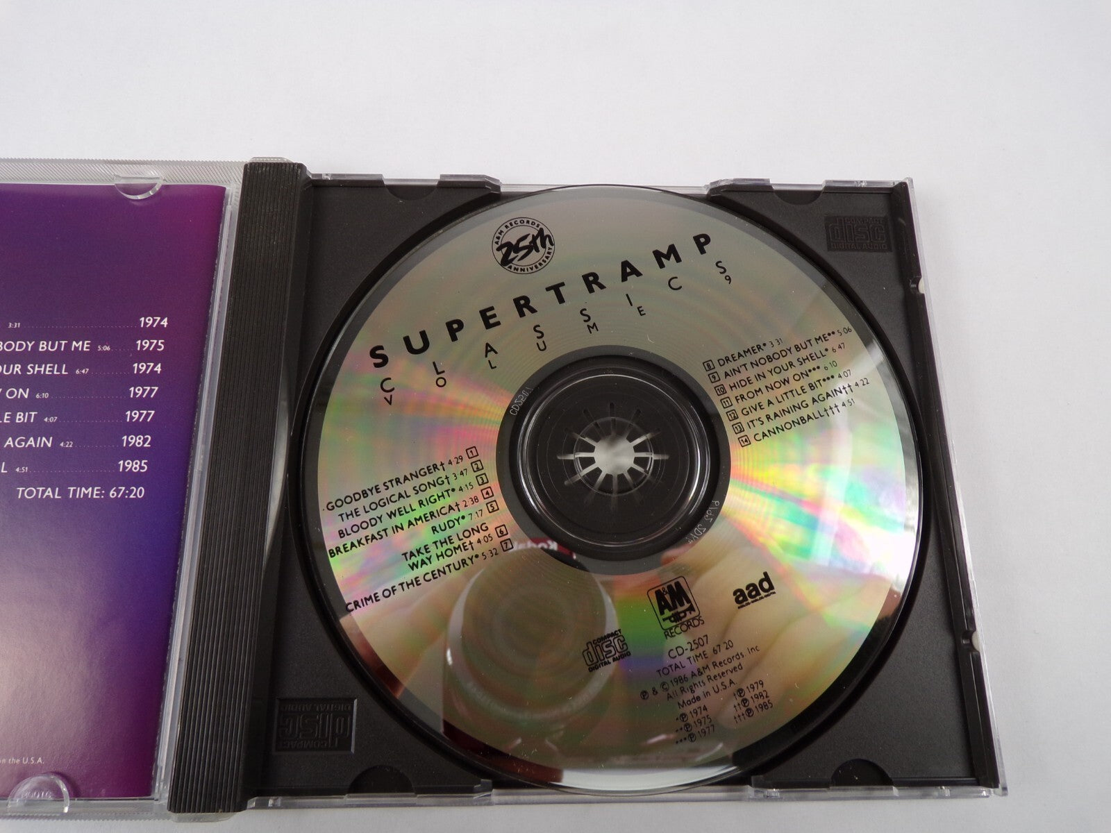 Supertramp Classics Volume 9  Goodbye Stranger The Logical Song CD#58