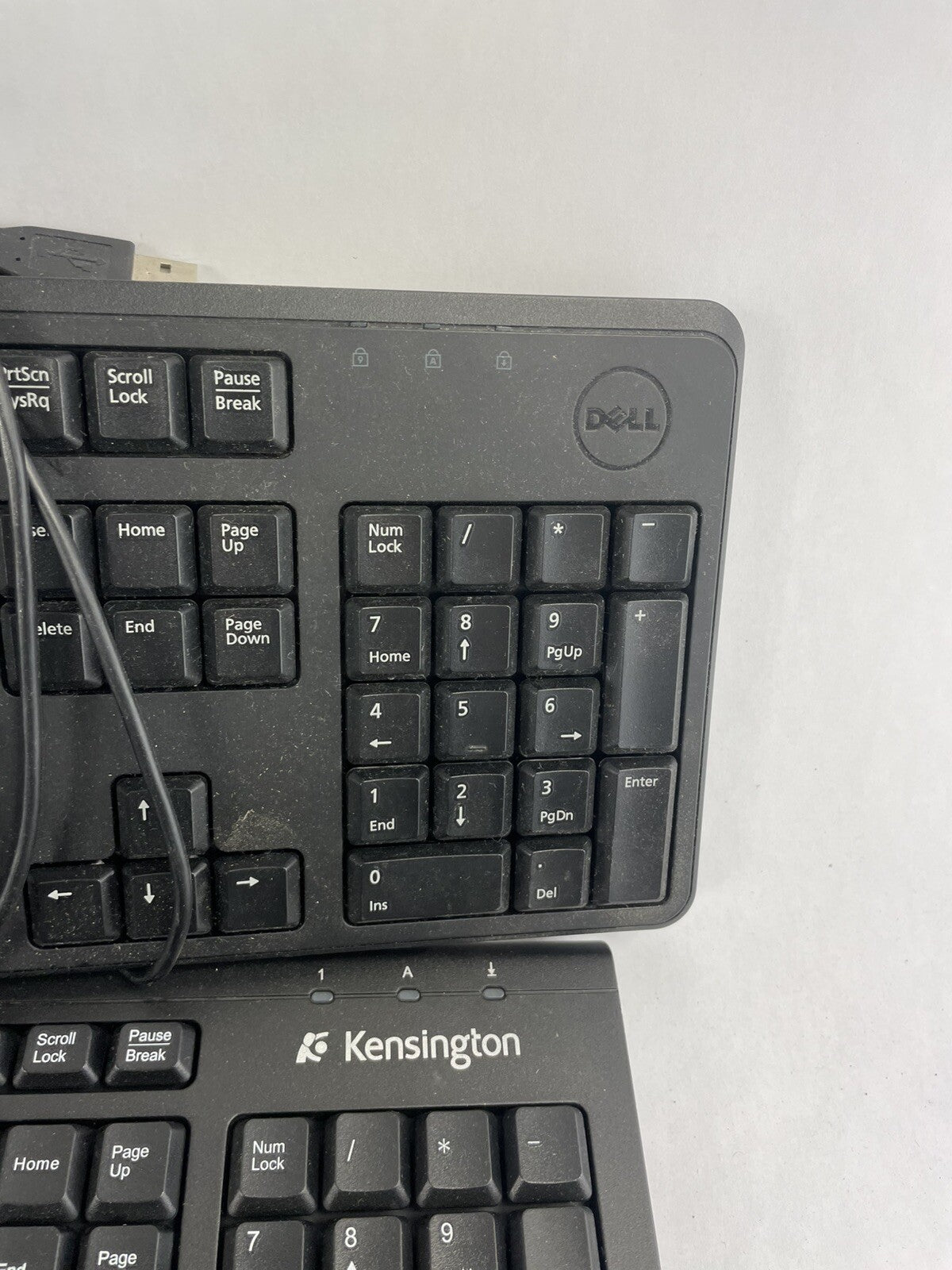 Lot OF 10 - USB Wired Standard Layout Keyboard 104-Key Mixed Random Brand Models