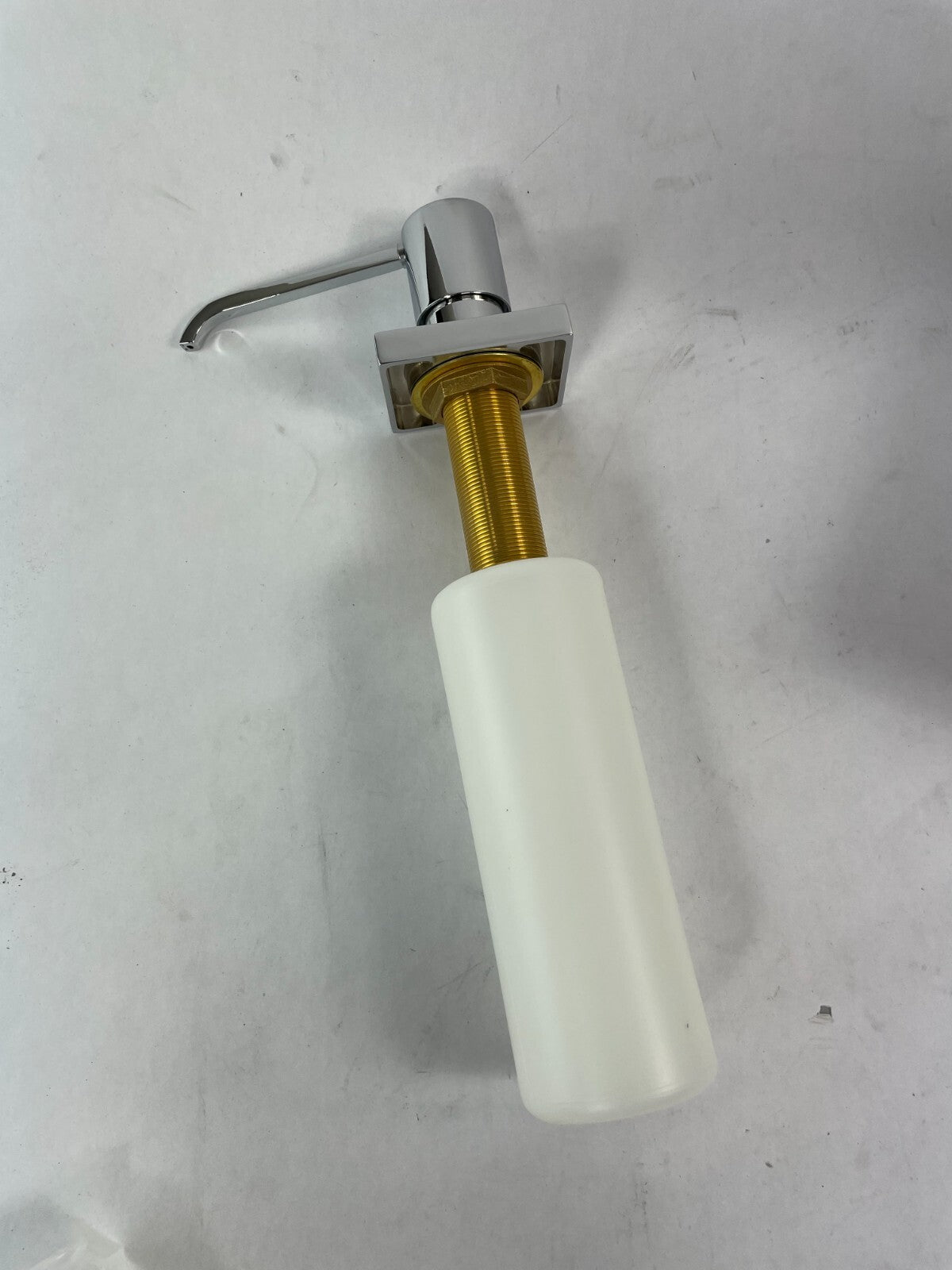 Rubinet deck mount soap dispenser polished chrome 9YSD5CH bathroom sink accessory