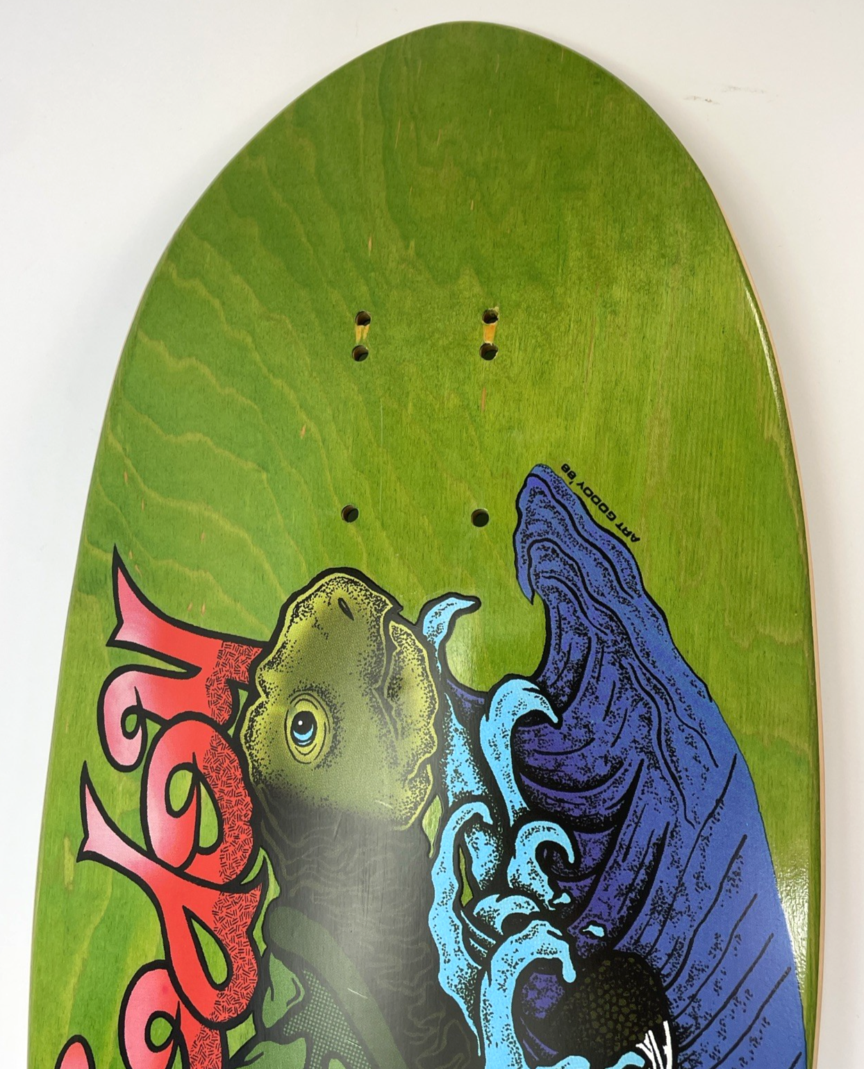H-STREET SKATEBOARDS ART GODOY 1988 Sea Turtle SKATEBOARD DECK USA MADE A Series