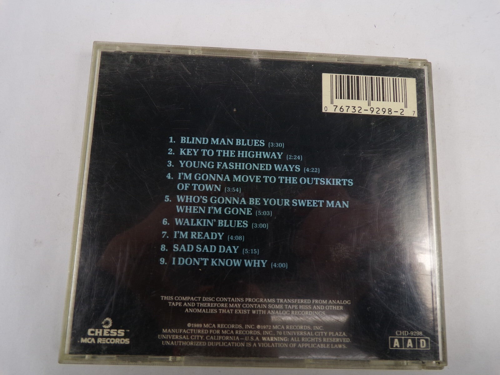 The London Muddy Waters SessionS Blind Man Blues Im Ready Sad Sad Day CD#59