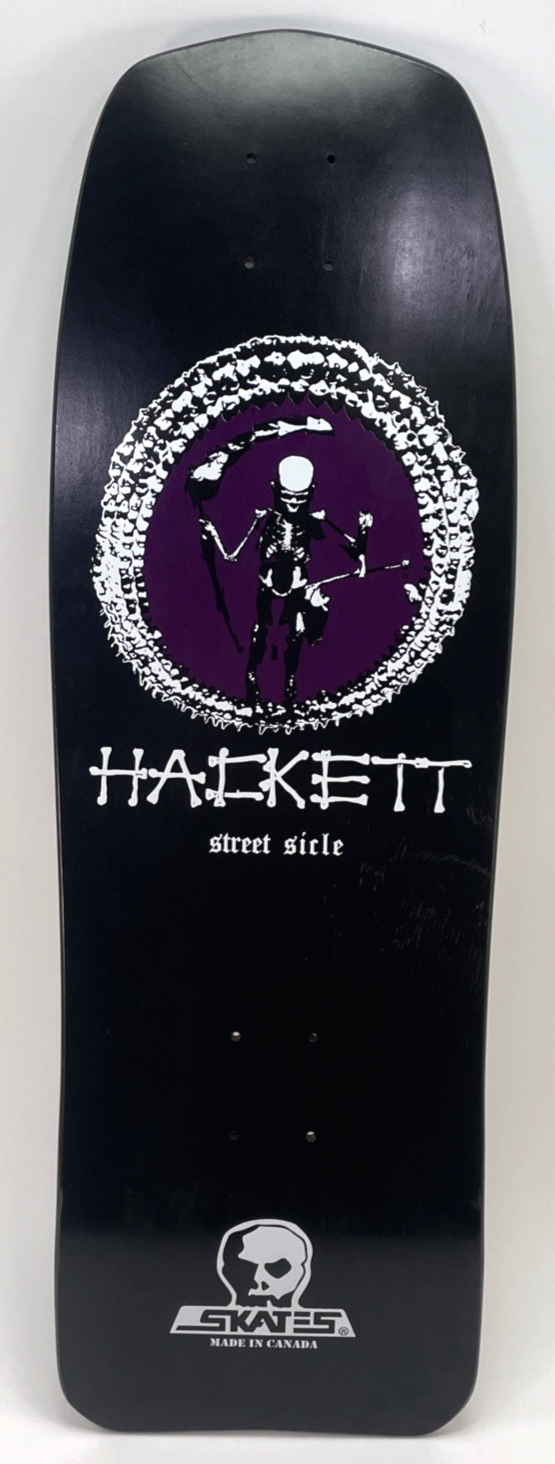 Skull Skates Dave Hackett 100% Skateboarder Black Street Sicle Mint Limited Run