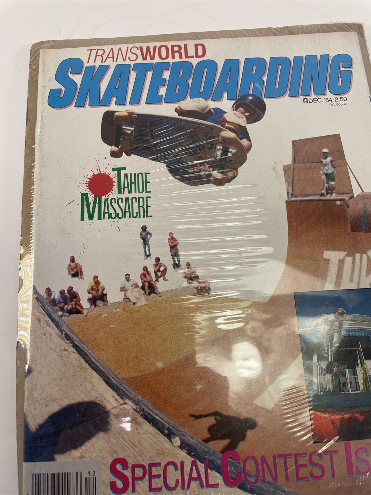 Transworld skateboarding Magazine December 1984 Billy Ruff Cover Tahoe Massacre