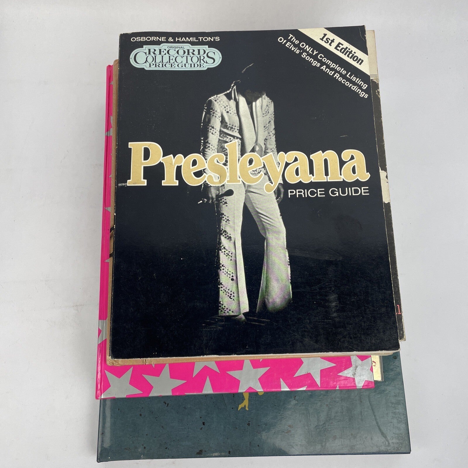 7 x ELVIS PRESLEY BOOK LOT Hollywood, All American, Album, Stars, World, Tribute