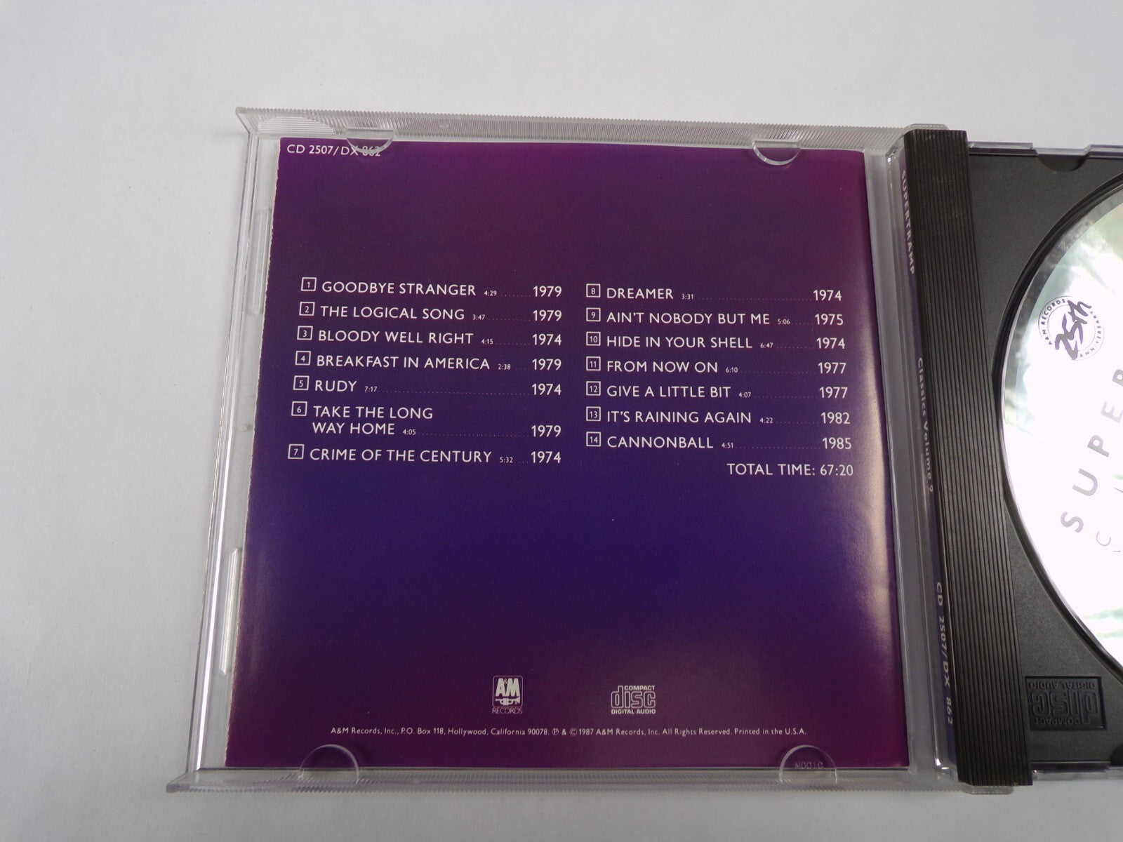 Supertramp Classics Volume 9  Goodbye Stranger The Logical Song CD#58