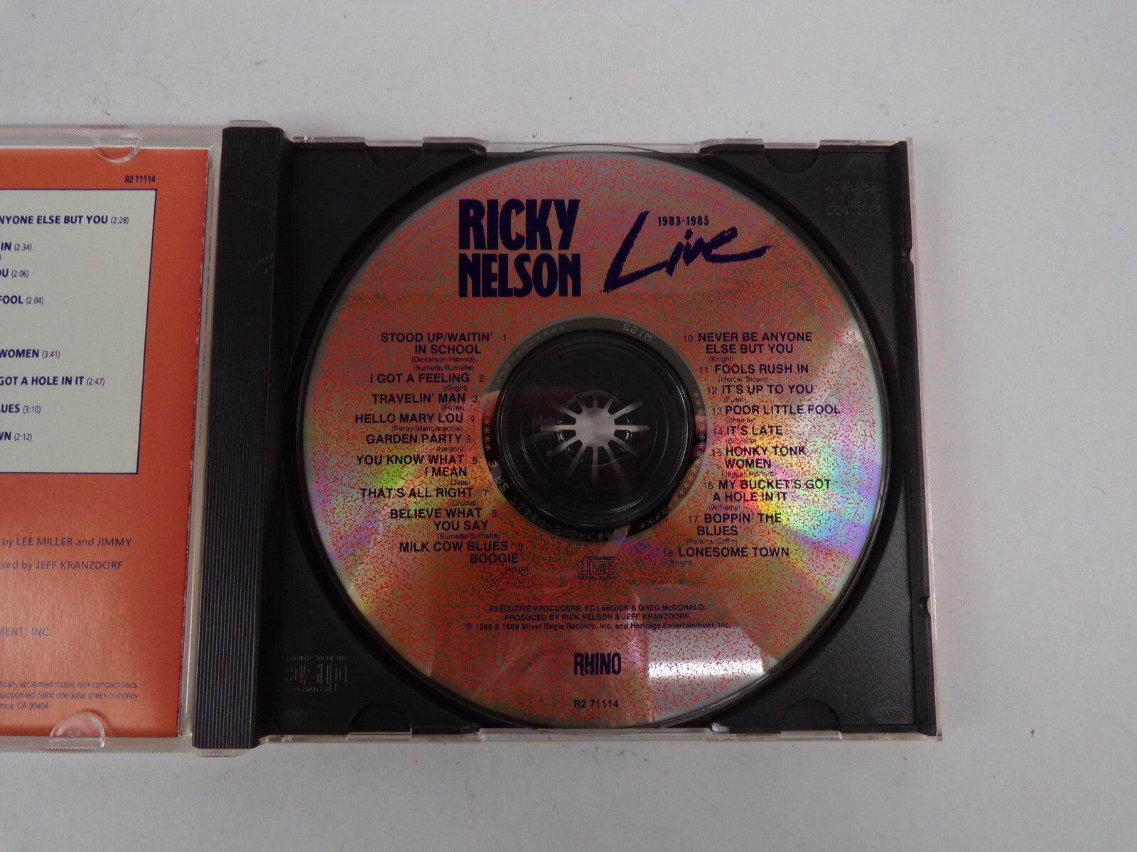 Ricky Nelson Live 1983 - 1985 Poor Little Fool Fools Rush In Garden Party CD#38