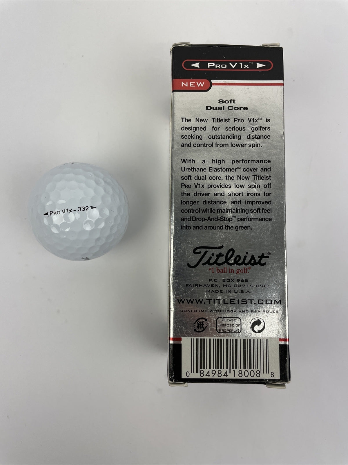 Titleist Pro V1x 392 sleeve golf balls vintage collectible OEM packaging