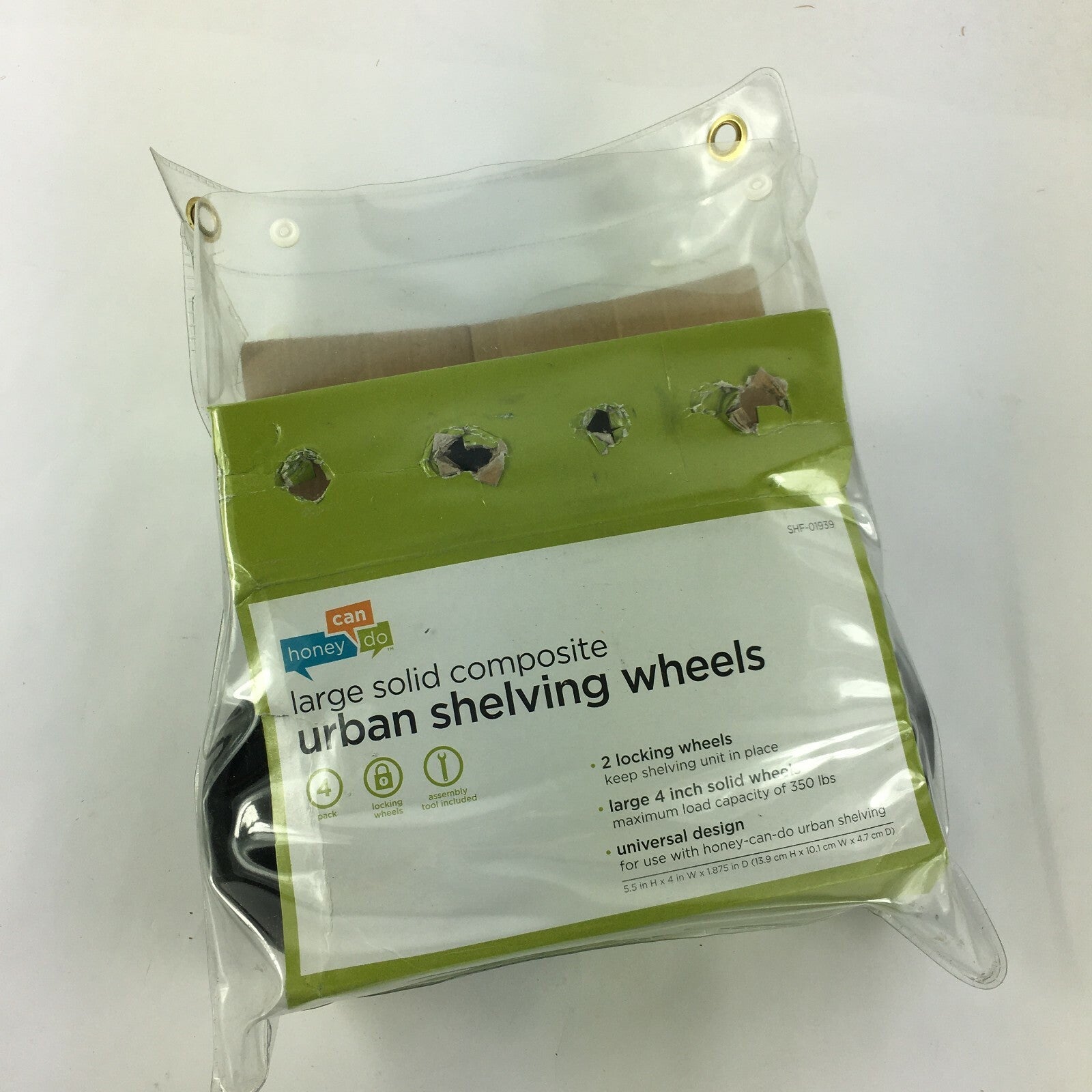 Large Solid Composite Urban Shelving 2 Locking Wheels large 4 inch Wheels T1