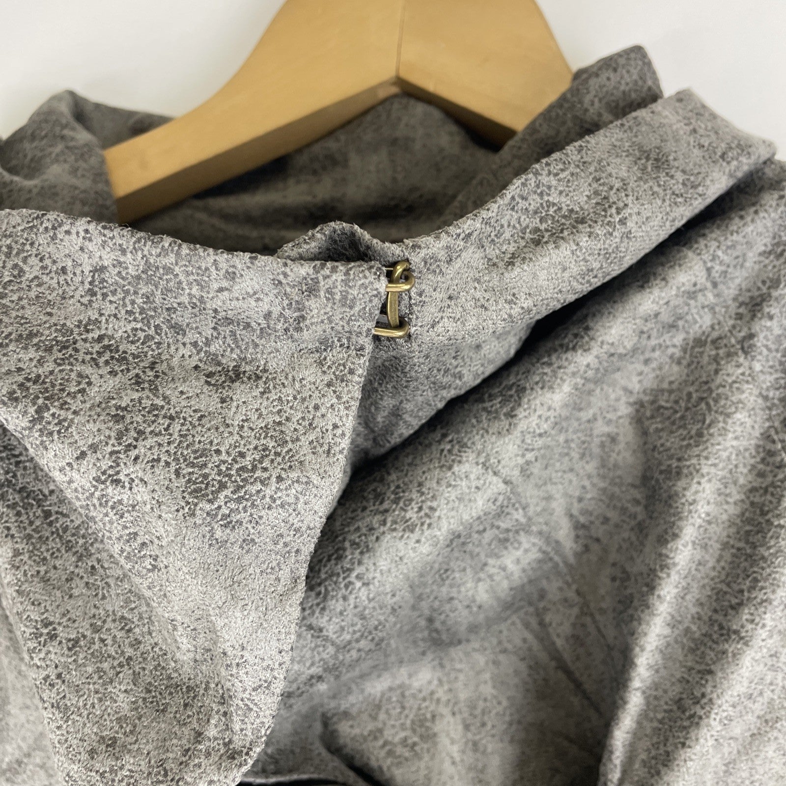 NWT Niki Biki NIKIBIKI Designer Faux Suede Asymmetrical Zipper Moto Jacket Large