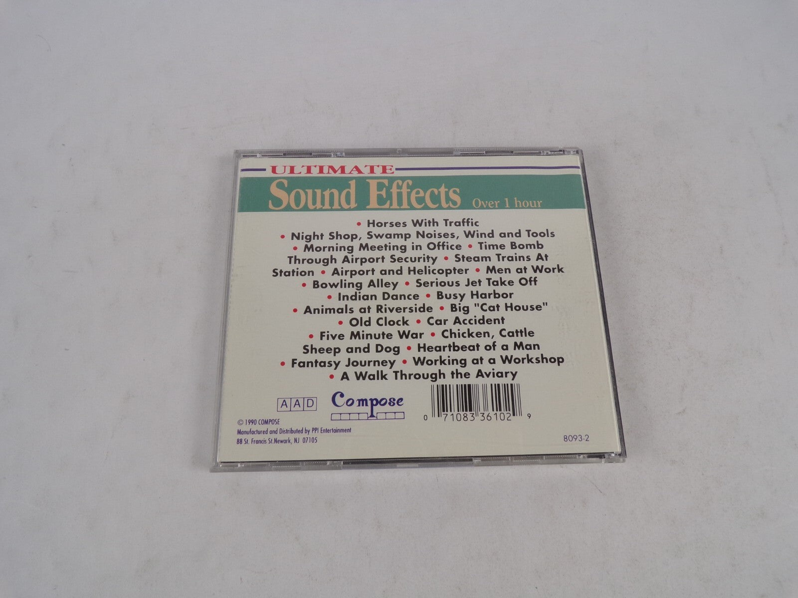 The Ultimate Sound Effects Horses With Traffic Night Shop, Swamp Noises,WinCD#31